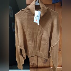 Women's Camel Turtleneck Sweater